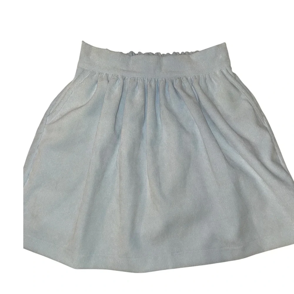 James‎ & Lottie Girls Blue Bows Long Sleeve Top & CeCe Skirt Set Size 7 NEW